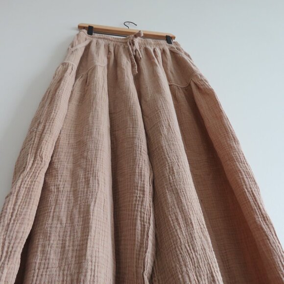 Anthropologie Tan Wide-Leg Pants - Picture 9 of 15